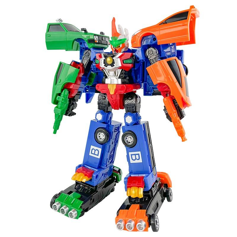 3 IN 1 Carbot Road Saver Transformationsroboter Spielzeug Actionfiguren Verformung Rettungsauto Bus Spielzeug für Kinder Geschenk