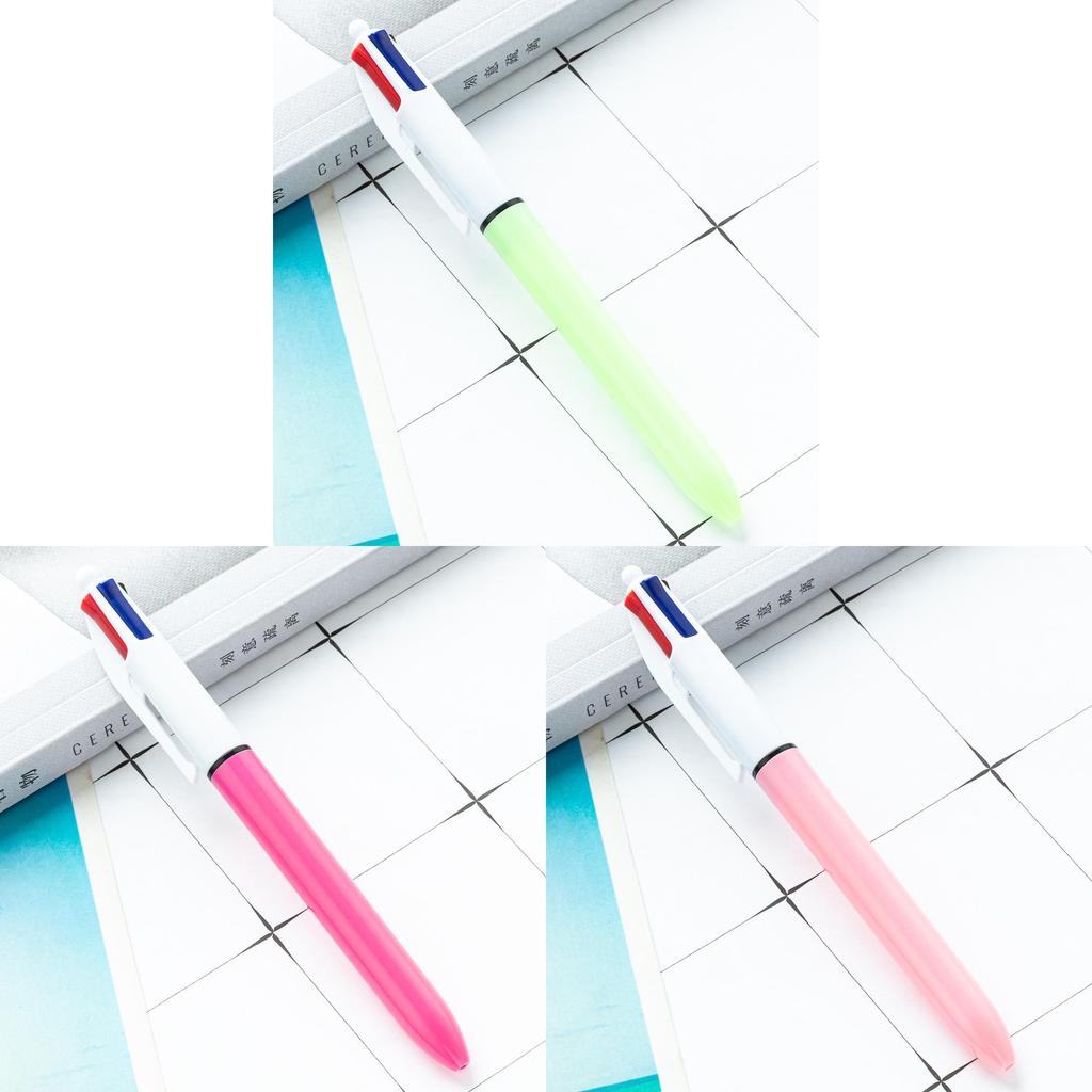 Multicolor Push Pen With Bullet Tip For Students And Office Use