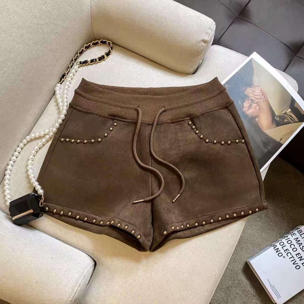 

2026 Women s High Waist A-line Retro Shorts: Slimming, Trendy, Autumn Style S (Recommended 80-92 lbs) кофейный