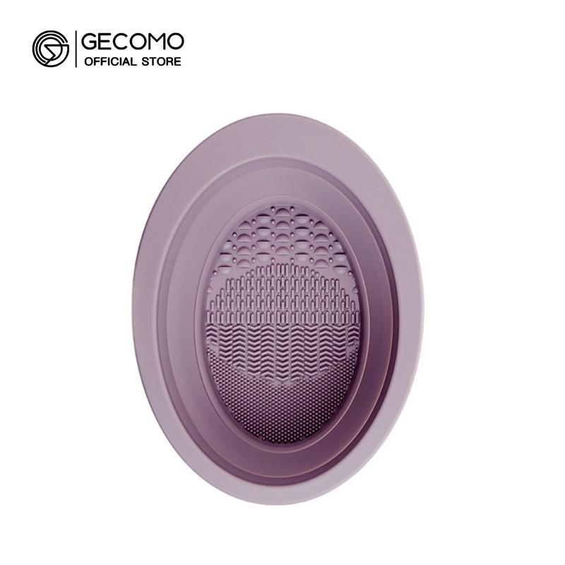 GECOMO Makeup Brush Cleaning Tool Beauty Egg  Powder Puff  Foundation Sponge Wash Bowl