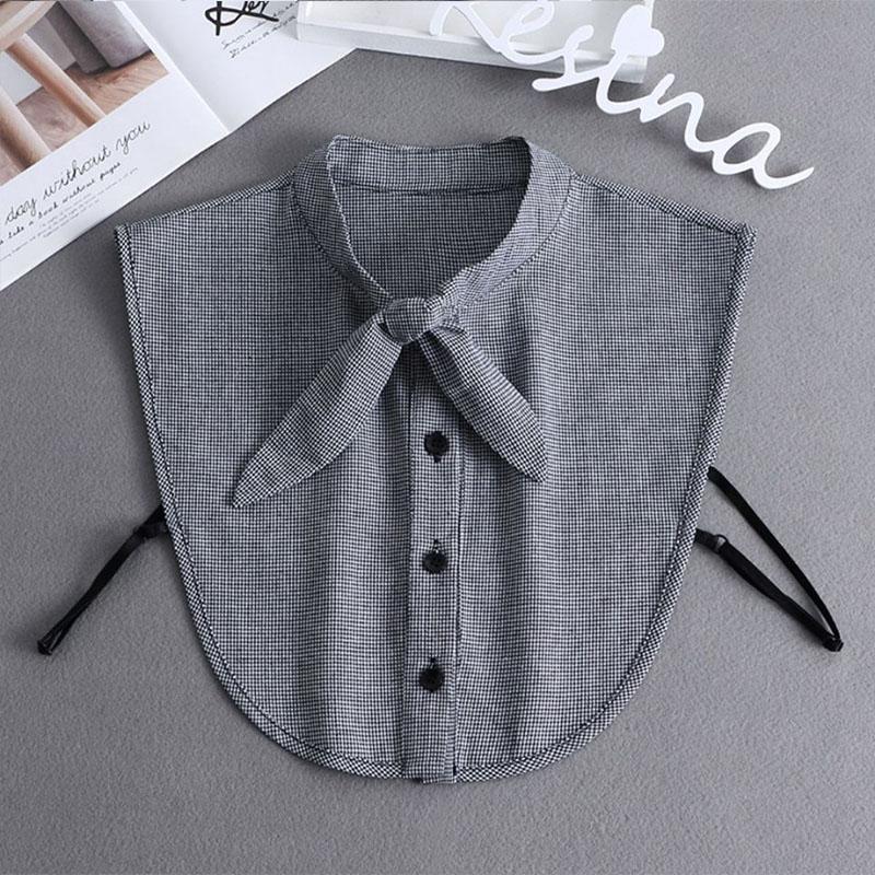 Fashionable Cotton Lace False Collar Shirt, Women's Detachable Collar Shirt, False Tie, Lapel Shirt Top