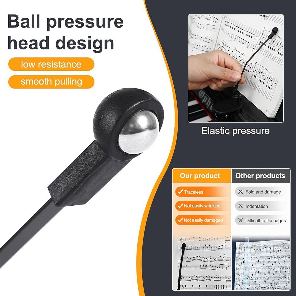 Adjustable Piano Page Holder Piano Accessories Music Binders Portable Music Stand