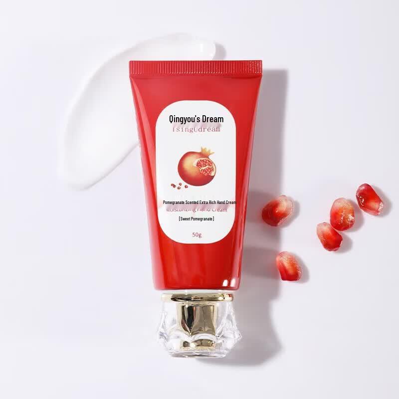 Qing You Zhi Meng Red Pomegranate Hand Cream