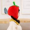 Soft Orange Hat Adjustable Strawberry Hat Cute Tomato Hat  Unisex