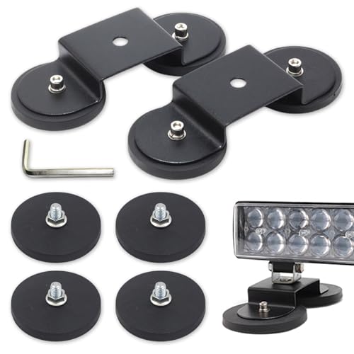 

SALUDABLE Magnetic Base Neodymium Magnet Staver Work Light Base Anti-Scratch Rubber Set
