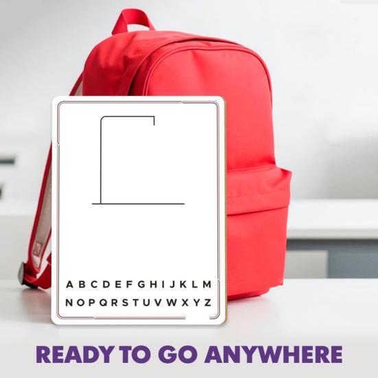 Board Game 9x12 Double-Sided Whiteboard Reusable Portable Erasable Hang Man Games Dry Erase Board for Travel Classroom Home