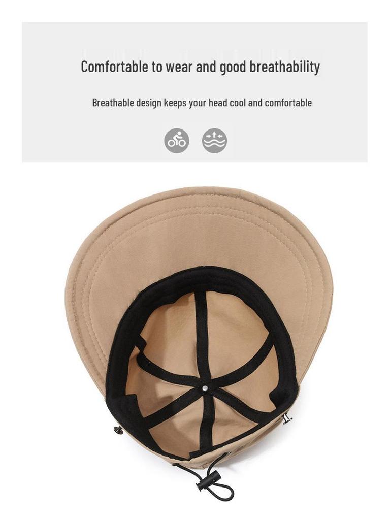 Versatile Women's Fisherman Hat with Mask Hook: Summer Sun Protection for Outdoor Activities