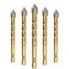 Green Forest Four-Edge Triangle Drill Bit for Metal, Glass, and Tile
