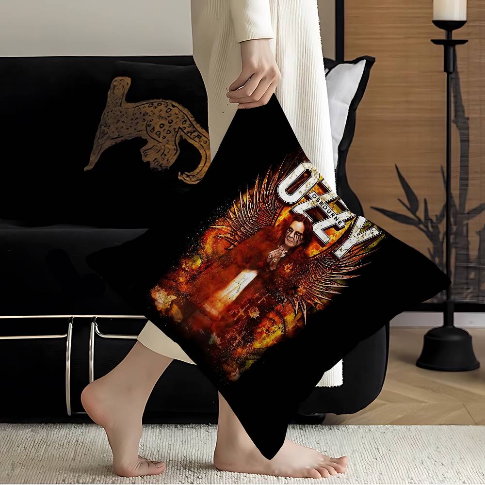 Heavy Metal Band Rock Decorative Room Aesthetics Pillow Case Home Decor Bedroom Sofa Bed Couch Pillow Cover 45X45