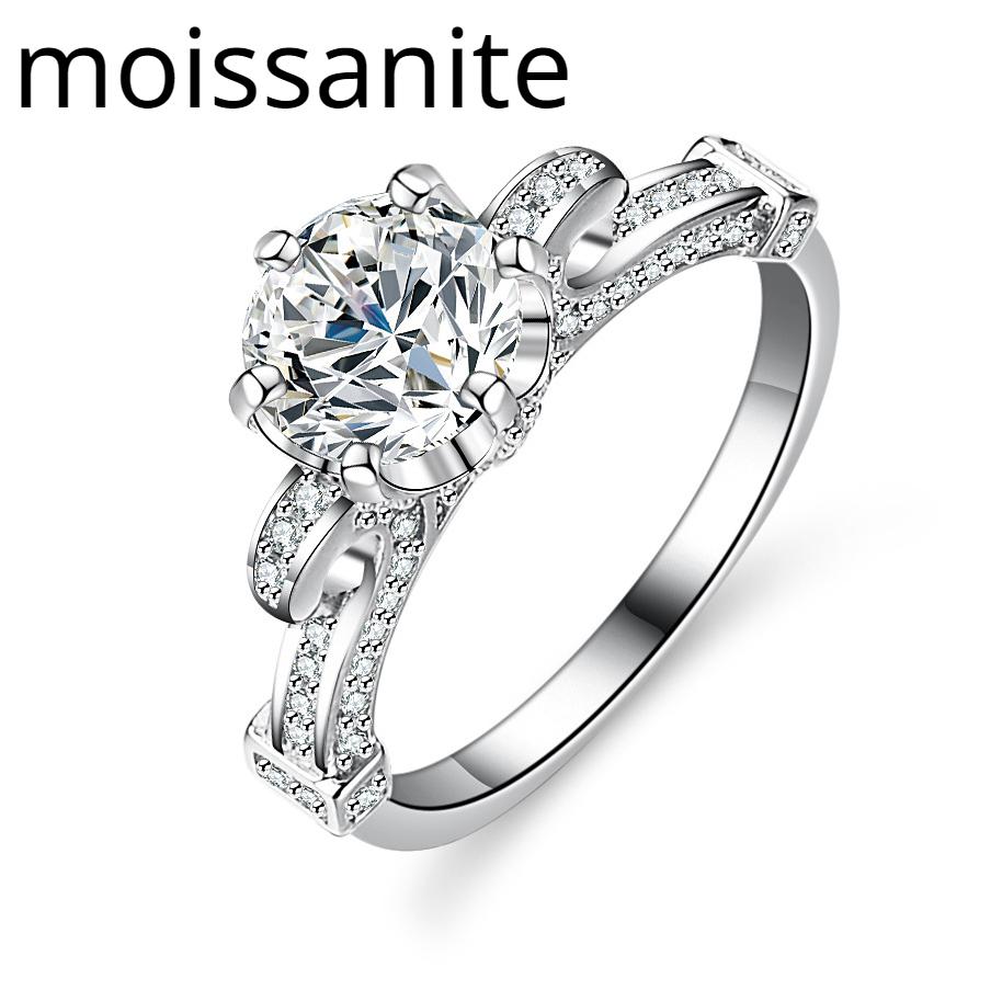 

Кольцо из стерлингового серебра 925 пробы с муассанитом, женское кольцо с шестью когтями, классическое обручальное кольцо Guardian, предложение, кольцо с бриллиантом, подарок для подруги 10