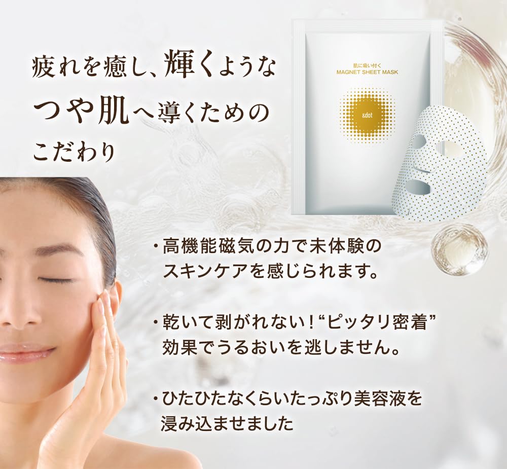 Magnetische Tuchmaske Hoch Feuchtigkeitsspendend für Trockene Hautpflege x Einfach Aufkleben x Schönheitsrevolution x Abziehen Sogar mit einem Föhn x Feuchtigkeitsspendend