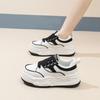 Women's Sneakers  Spring Autumn Lace Up Anti Slip Comfortable Height Increasing Casual Shoes Students Korean White Shoes