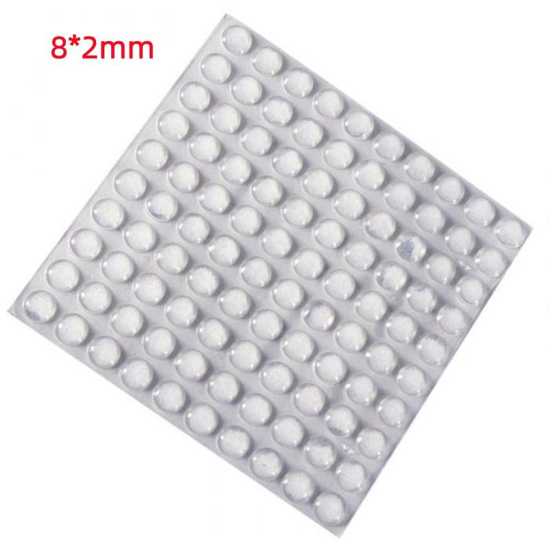 100Pcs Hot Sale Self Adhesive Round Silicone Rubber Bumpers Soft Transparent Black Anti Slip Shock Absorber Feet Pads Damper
