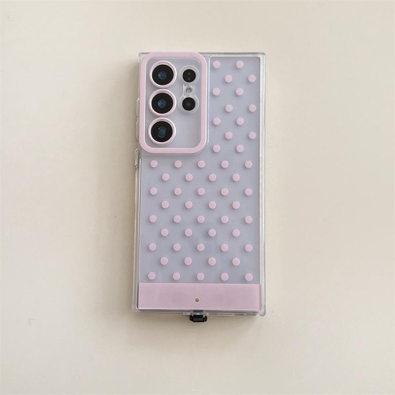 Multi-color Polka Dot Flash Phone Case for Samsung S26/S25/S24 Ultra and A56/A55 - Drop-Proof Protection