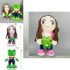 Lara Campos Plush Frog Couple Toy With Soft Short Pile For Gift And Collection