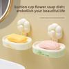 Abs Wall Mount Soap Dispenser With Suction Cup For Bathroom Storage Organizer
