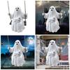 Halloween Resin Specters Swinging Charm Resin Swing Specters Figure Halloween Hanging Decors for Kids Family Enjoyment