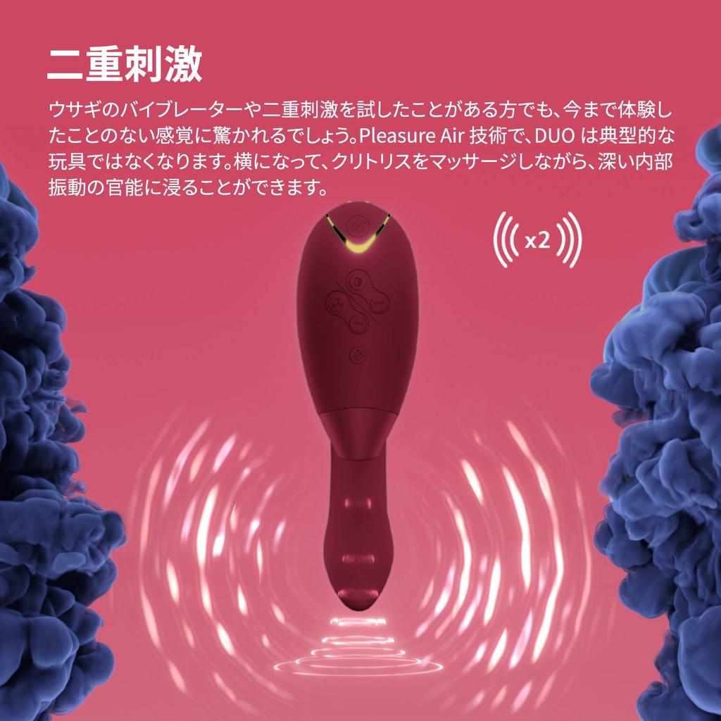 Womanizer Duo 1 Clitoral Suction Vibrator Vibrator Adult Toy for Clit Stimulation Smart Silence Rabbit Vibrator 12 Stimulation Levels Waterproof - &