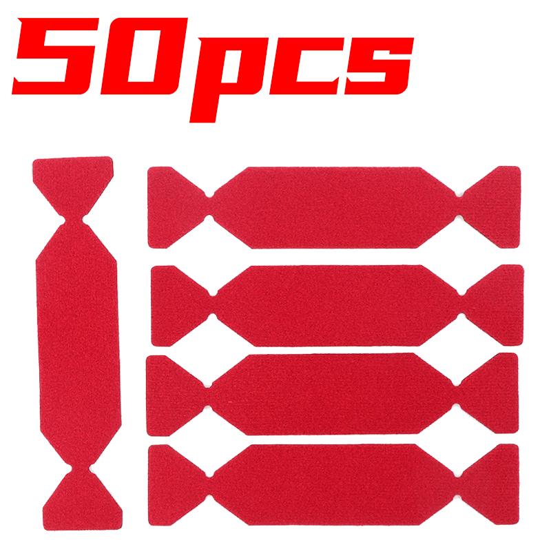 5~50PCS Car Squeegee Spare Felt Edge Cloth Sticker Remover Tool Window Tint Film Scraper Protector Cover Auto Accessories Set 50pcs Red