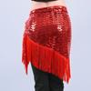 Getrays Sequin Tassel Ballroom Dance Shiny Hip Scarf Music Practice Wear Women's Skirt, Costume, Skirt, Sparkly, Modern, Latin, Tango, Samba,