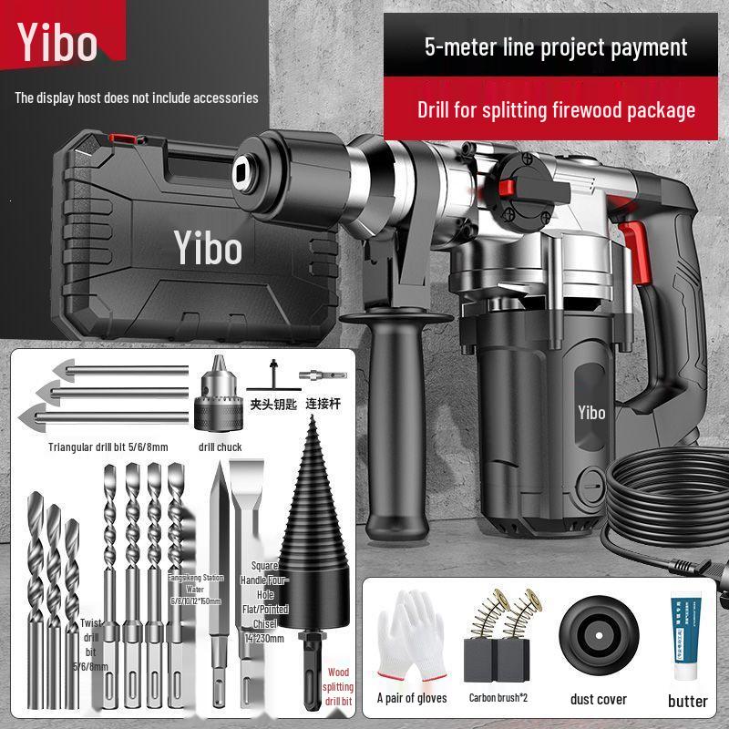 Multi-functional High-Power Electric Hammer Drill and Pickaxe for Industrial and Household Use