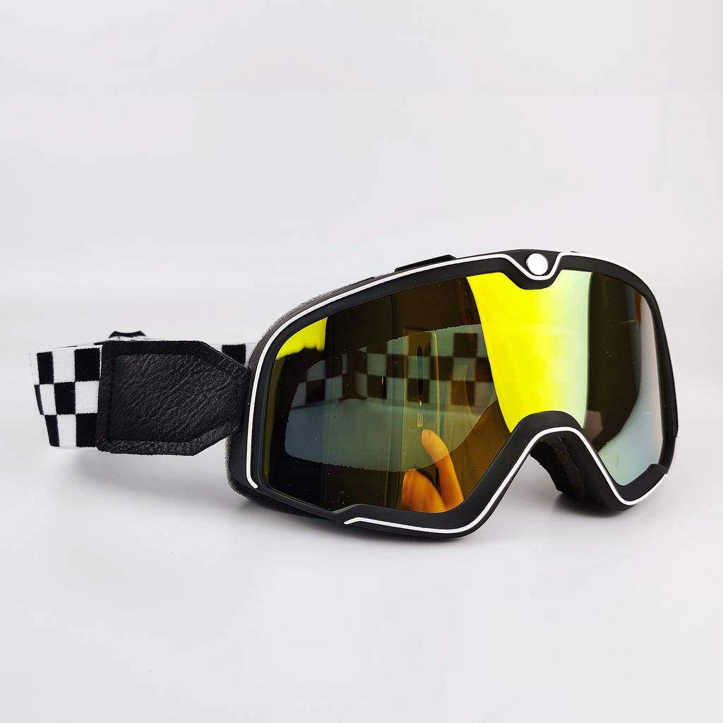 2021 Retro Motorcycle Goggles Glasses Windproof Motocross Sunglasses Vintage Helmet Glasses Cycling Racing Cafe Racer
