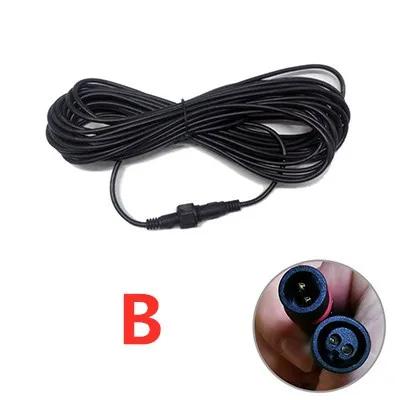 

5 Meter Extension Cable For Solar Spotlight Waterproof Cable 2 Pin Male to Female Connector Floodlight Universal 5M Cable чорний