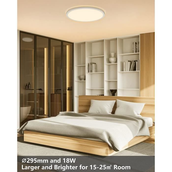 LED-taklampa - LEDYA - 24W - 1600LM - 3000K - Ultratunn - Energibesparande