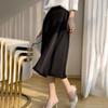Women's Summer Mulberry Silk High Waist A-line Midi Skirt