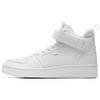 Slip Resistant Abrasion Resistant High Top Skateboard Shoes Women's White 92948061-1