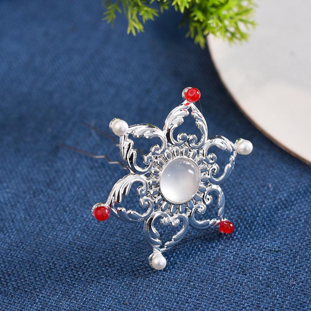 Vintage Chinesischer Stil Blume Haarnadel Herzförmige Hohle Lotusblume Haarnadel Für Frauen Hanfu Cheongsam Hochzeit Haarschmuck
