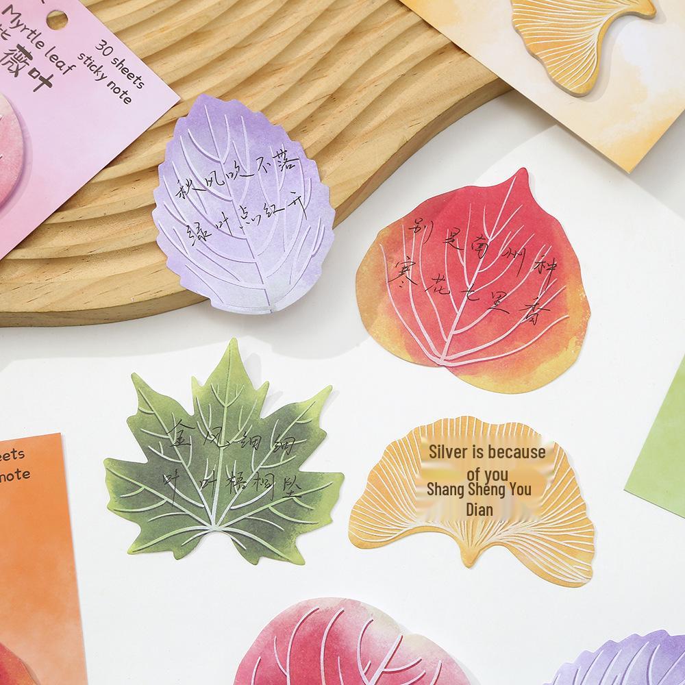 Autumn Leaf Sticky Notes: High-Value Book for Student Messages
