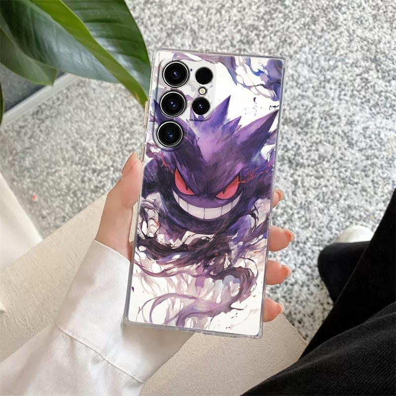 Pokemons Umbreons Gengars S25FE Clear Case For Samsung Galaxy S25 S24 S23 Ultra S20 S21 FE S22 Plus A56 A36 A17 A07 Phone Cover