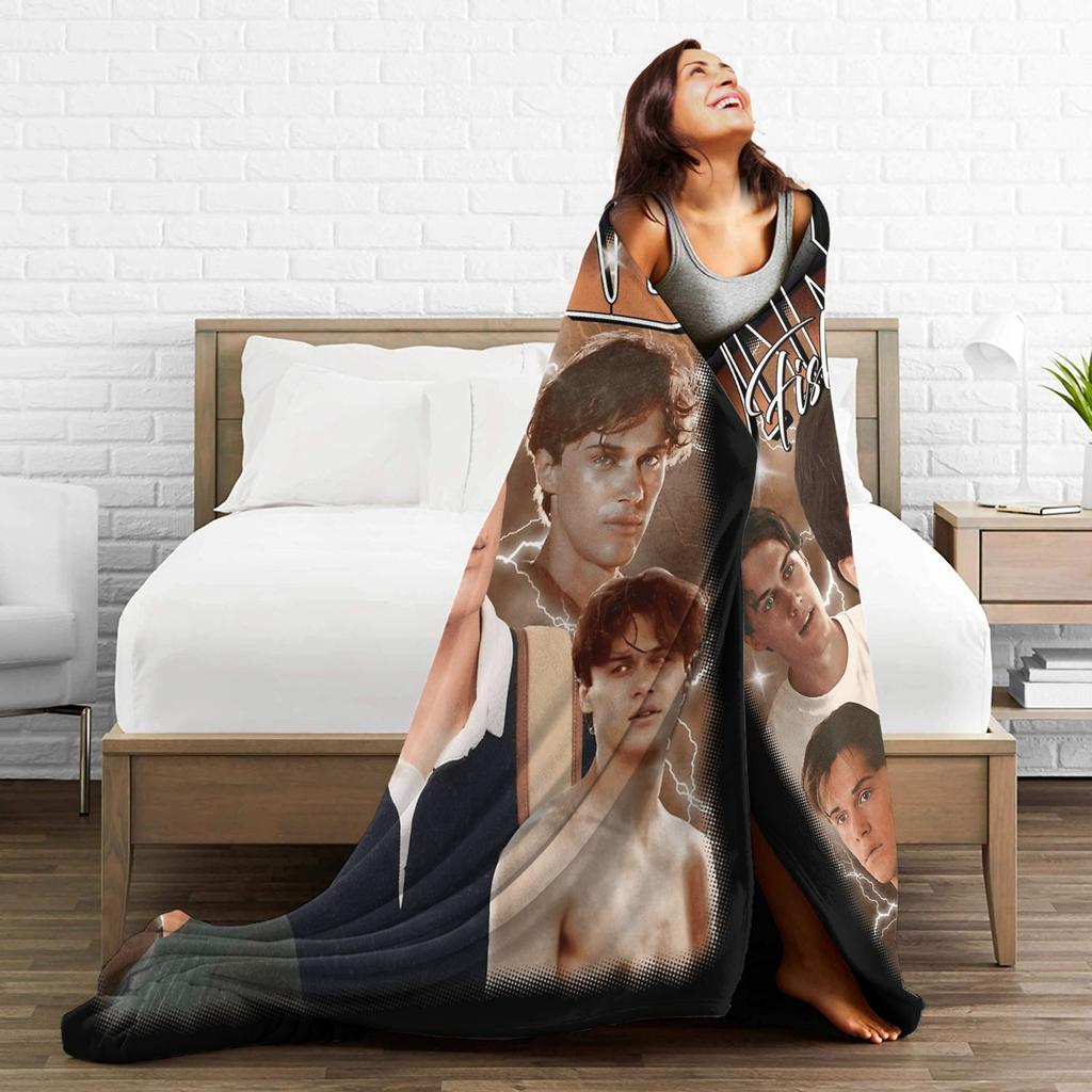Team Conrad Fisher Flannel Blanket  Super Warm Throw Blanket for Couch Bed Travel Fluffy Bedspread Sofa Bed Cover