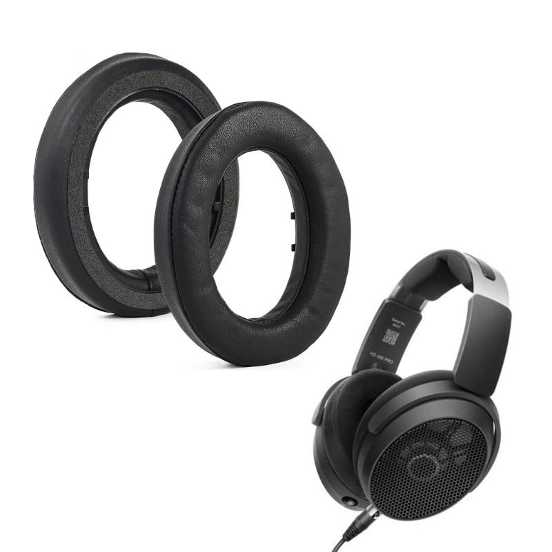 Leather Replacement Earpads For HD490PRO/HD490PROPlus Headphones Ear Cushions High Comfort Optimal Noise Isolation