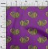 oneOone Cotton Flex Fabric Fish Block Printed Fabric 1 Yard 40 Inch Wide
