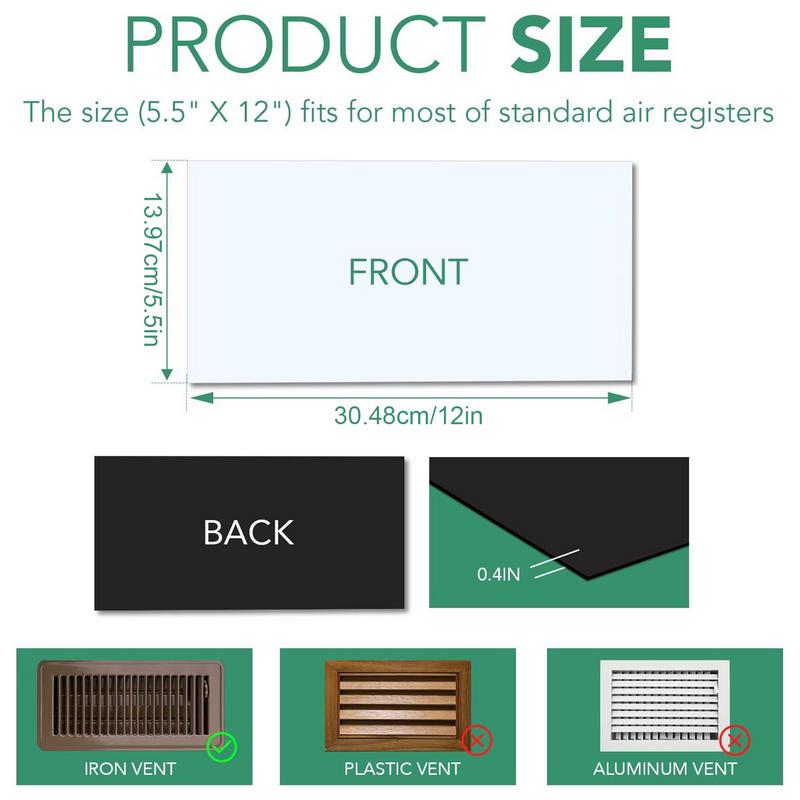 Strong Floor Vent Covers 3pcs Multi-Functional Vent Covers With Complete Seal Home Vent Covering Products For Floor For Bedrooms