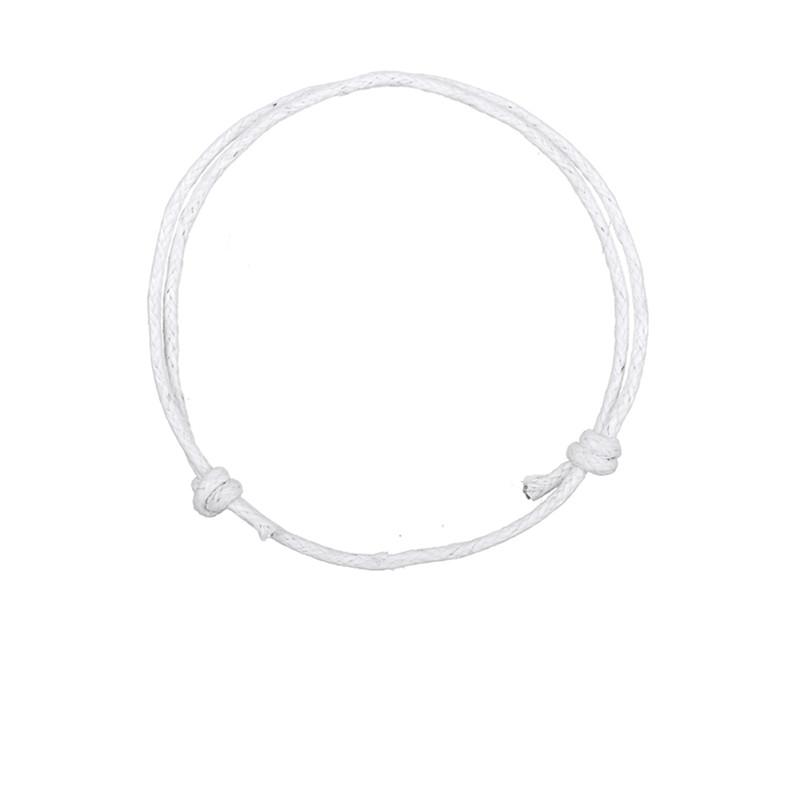 10pcs/lot Korea Wax Cord Bracelets Adjustable Pink Violet Yellow Green Orange White Black Red DIY Bracelet for Women Men