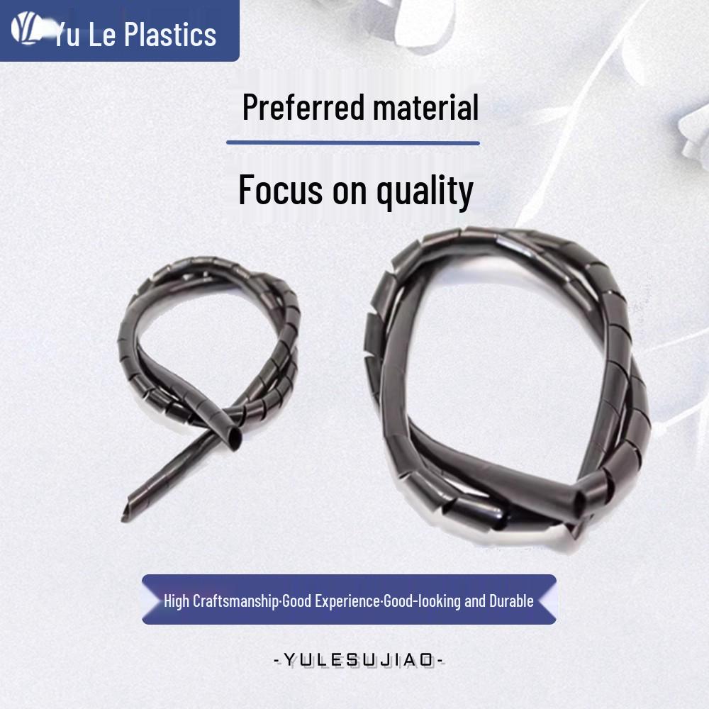 Spiral Cable Management and Insulation Tube - 4mm to 12mm - Black/White