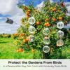 Reflective Hanging Bird Repeller Discs Wind Chime Bird Deterrent for Garden Decorative Birdproofing Reflectors to Keep Bird Away
