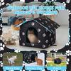 Outdoor Waterproof Cat House Stray Pet House Outdoor Houses for Feral Cat Houses for Outdoor Cats Dog Collapsible Cat Shelter with Cat Self Warming