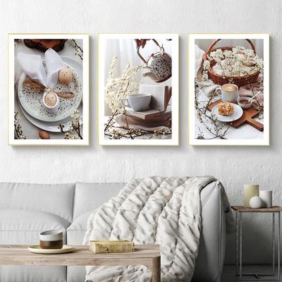 Peintures pour décoration intérieure de cuisine, café, thé de l'après-midi, imprimés d'images pour décor de chambre à coucher, affiche nordique sans cadre