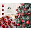 24 Pcs 3CM Multi Christmas Tree Baubles Balls - Xmas Hanging Ornament Decor - Christmas Decoration Items and Gifts