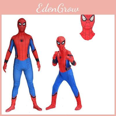 Neues Design Homecoming Spiderman Kostüm Strumpfhosenanzug für Kinder Erwachsene Jumpsuit