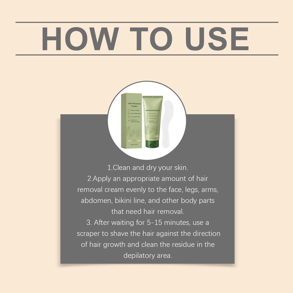 Soft & Gentle Body Hair Removal Cream for Smooth, Refreshing Skin