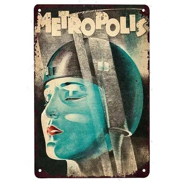 Poster Film Științifico-Fantastic Semn Metalic Placă Vintage Semn din Tinichea Placă Decor de Perete Pentru Bar Club Man Cave Art Pictură Poster Film