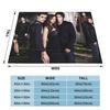 Damon Salvatore Flannel Throw Blanket The Vampire Diaries Blanket for Bed Bedroom Warm Plush Thin Quilt