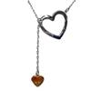 Swarovski Heart Necklace Earring  Silver Women Used