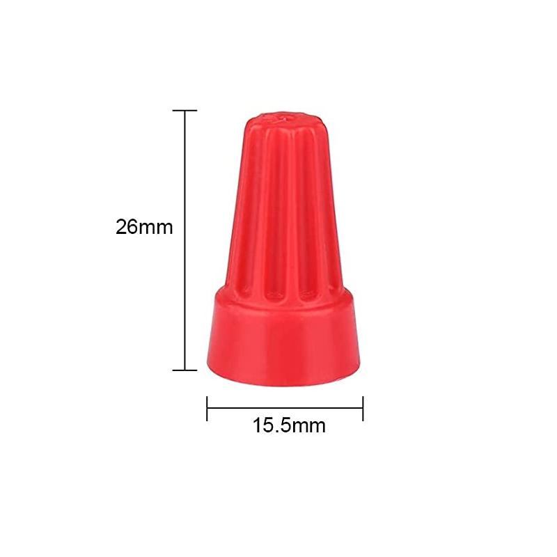 25pcs Quick Wire Connector Colorful Electrical Insulated Crimp Twist Terminal 0.2-10mm Nut Spring End Cap Connection