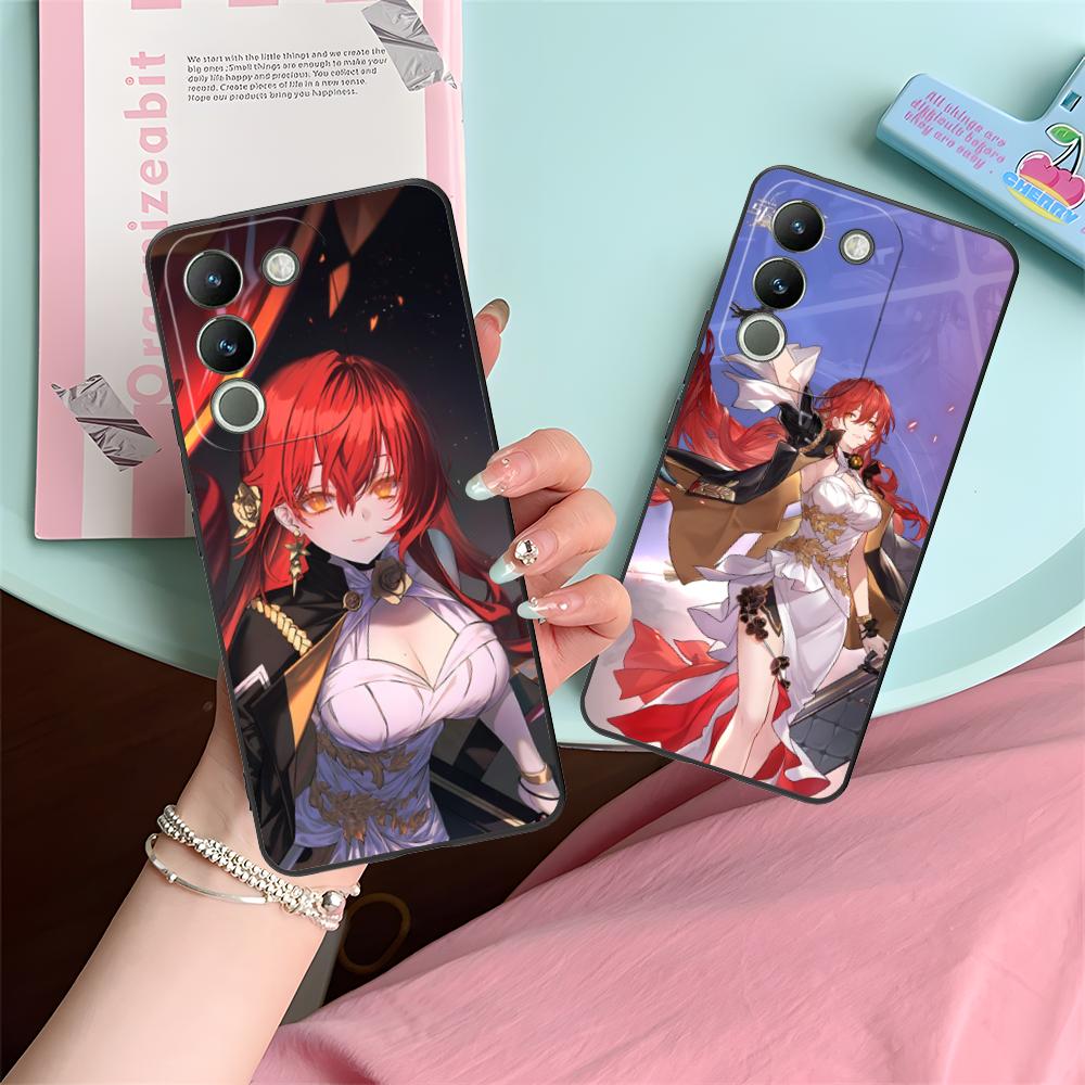 HSR Himeko Matte TPU Mobile Phone Case for VIVO V60 V50 V40 V30 V29 V27 V25 V23 Pro Lite 5G Colorful Printing Cover